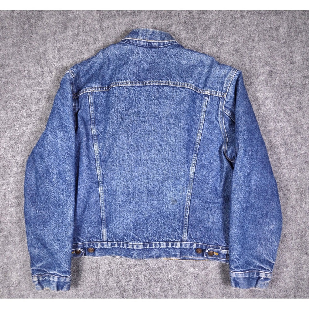 Vintage 90s Levis 70506 Type 3 Blanket Lined Denim Trucker Jacket USA Mens 44 XL - Picture 14 of 14